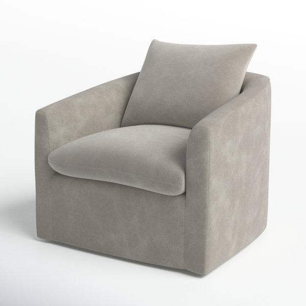 Joss & Main Menta Upholstered Swivel Barrel Chair & Reviews Wayfair